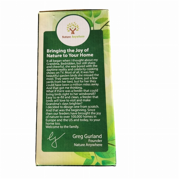 Nature anywhere premium clear plastic window outdoor birdfeeder - Picture 3 of 3